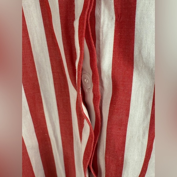 Disney Dumbo Live Action Striped Button-Up Shirt XL Red White Elephant 100%Cottn - Picture 7 of 13